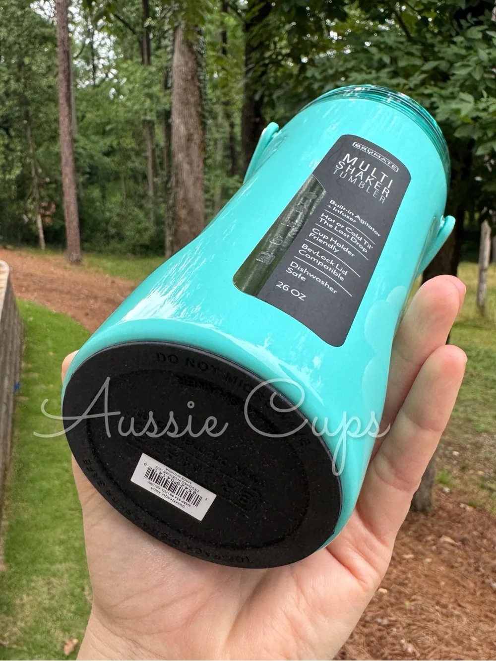 Aqua BrüMate Multi Shaker Tumbler — Turquoise light blue color, flawed